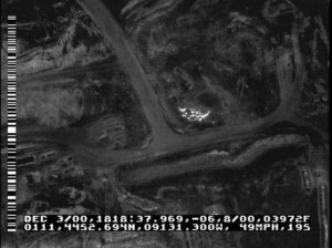 Another infrared image of a chip pile fire